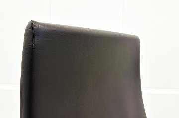 ノール Knoll ノル リミックスチェア 中古 2020年製 ハイバック アルミループ肘 アルミミラー脚 ブラウン レザーの画像