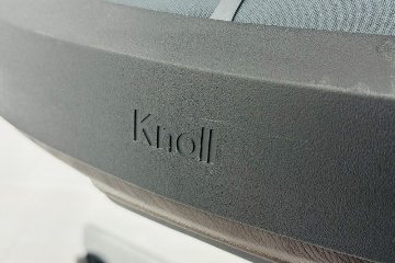 ノール Knoll ノル リミックスチェア 中古 2020年製 ハイバック アルミループ肘 アルミミラー脚 ブラウン レザーの画像