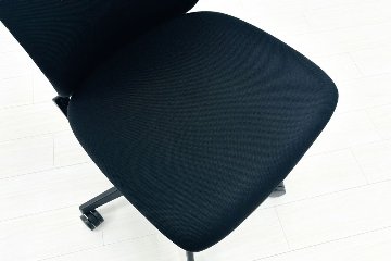 イトーキ フルゴチェア 中古 ITOKI fulgo 肘無 ローバック 事務椅子 中古オフィス家具 ブラックの画像