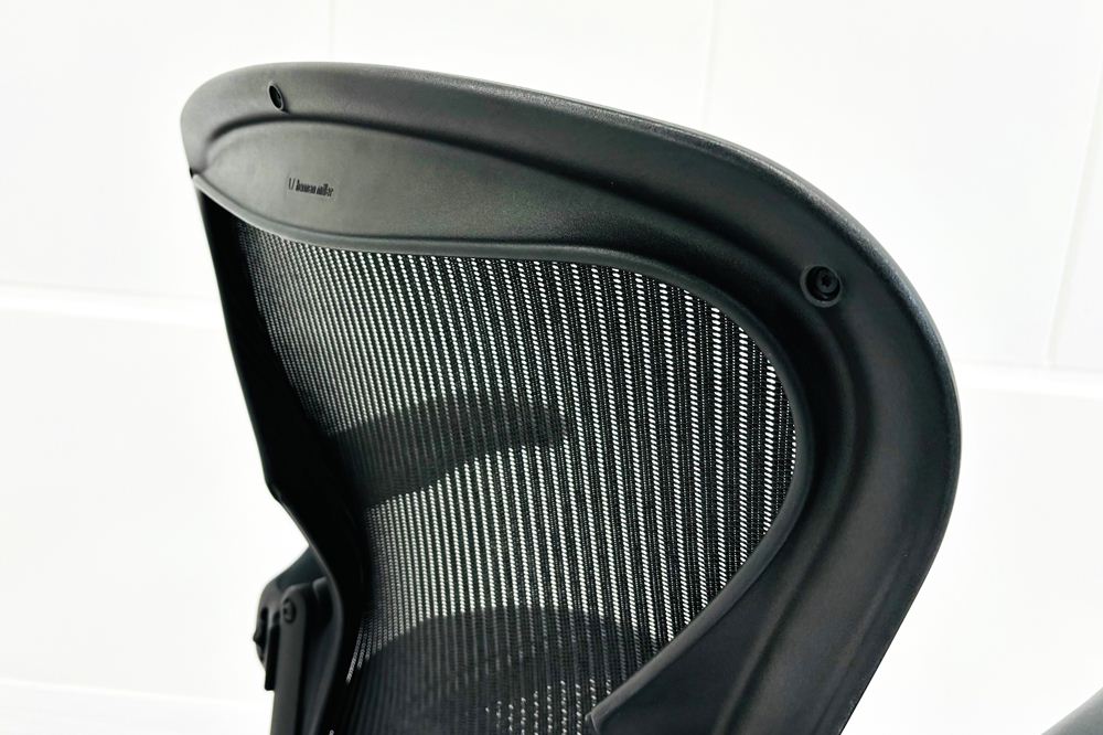 Aeron Chairs アーロンチェア 中古 Bサイズ フル装備 ハーマンミラー アーロン Herman Miller 中古オフィス家具 肘ダイヤルの画像