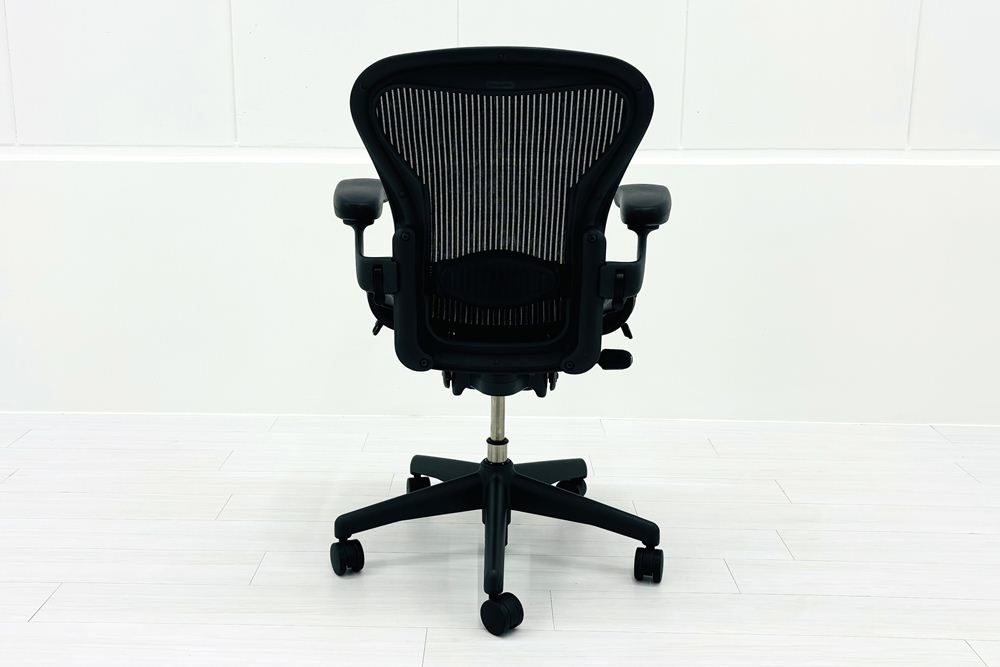 アーロンチェア Aサイズ 中古 フル装備 ハーマンミラー Herman miller Aeron Chair 中古オフィス家具 肘レバーの画像