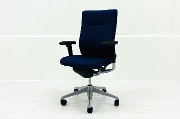 オカムラ コーラルチェア ハイバック 中古 2018年製 可動肘 中古オフィス家具 OKAMURA Choral 中古チェア 事務椅子 OAチェアの画像