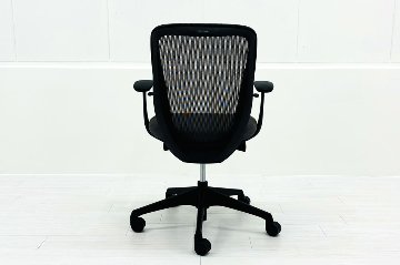 オカムラ シルフィーチェア 中古 2020年製 ローバック 固定肘 OKAMURA Sylphy 中古オフィスチェア 中古オフィス家具 ミディアムグレーの画像