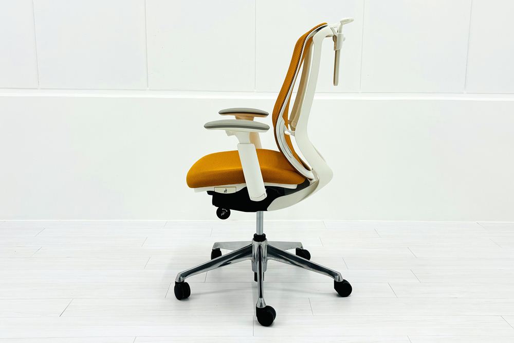 zw　オカムラ　シルフィーチェア　前傾機能　ハイバック　クッションタイプ 中古 中古】シルフィー オカムラ/okamura 肘無ハイバックチェア