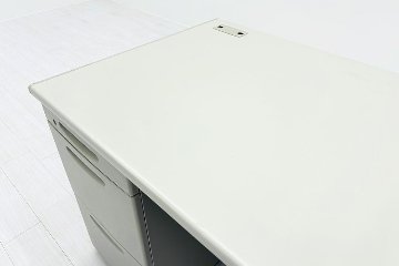 オカムラ 両袖デスク 中古 SDスタンダード OKAMURA 両袖机 中古オフィス家具 ホワイト 1400/700/700の画像