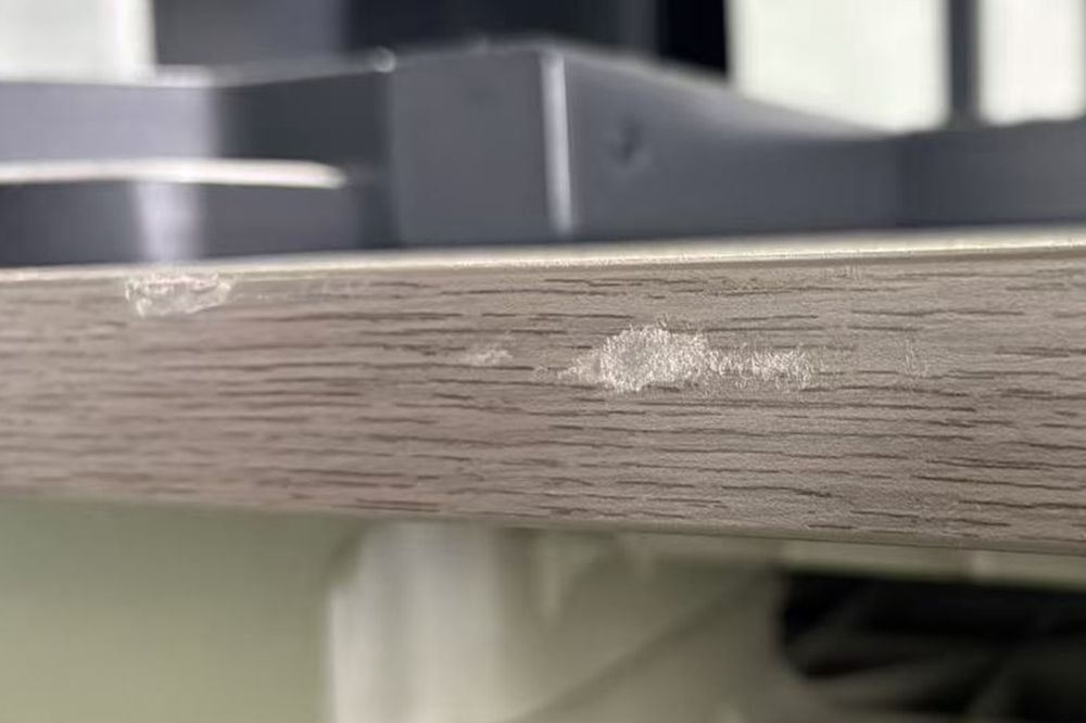 コクヨ ワークフィット ミーティングテーブル 中古 平机 作業机 幅1200 平デスク 事務机 中古オフィス家具 キャスター脚 1200/1200/720の画像