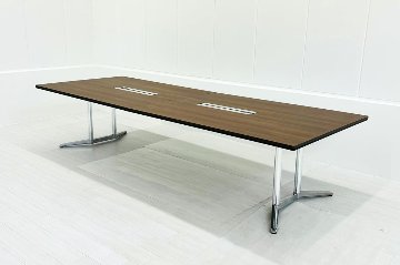 オカムラ ラティオ 中古 幅3600 大型会議テーブル ミーティングテーブル 会議机 RATIO 中古オフィス家具 3600/1200/720の画像