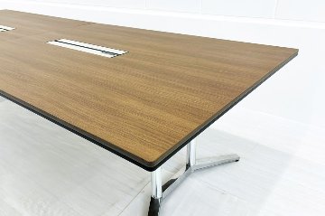 オカムラ ラティオ 中古 幅3600 大型会議テーブル ミーティングテーブル 会議机 RATIO 中古オフィス家具 3600/1200/720の画像