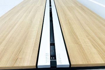 【ポリッシュ脚ピカピカ磨き有！】コクヨ サイビ 中古 フリーアドレス 幅4200 saibi デスクシステム 中古オフィス家具 4200/1435/720の画像