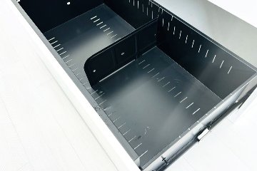 3段ラテラル スチール書庫 中古 ラテラル書庫 コクヨ エディア 収納家具 中古オフィス家具 ホワイト シリンダー錠 900/450/1130の画像