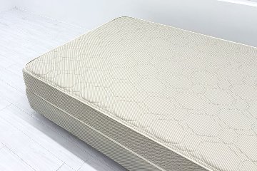 【土浦市倉庫引き取り限定】 セミダブル シモンズ ベッド 中古 展示品 幅1400mm SIMMONS ビューティーレスト 中古オフィス家具 1400/1950/460の画像