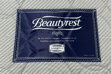 【土浦市倉庫引き取り限定】 セミダブル シモンズ ベッド 中古 展示品 幅1400mm SIMMONS ビューティーレスト 中古オフィス家具 1400/1950/460の画像