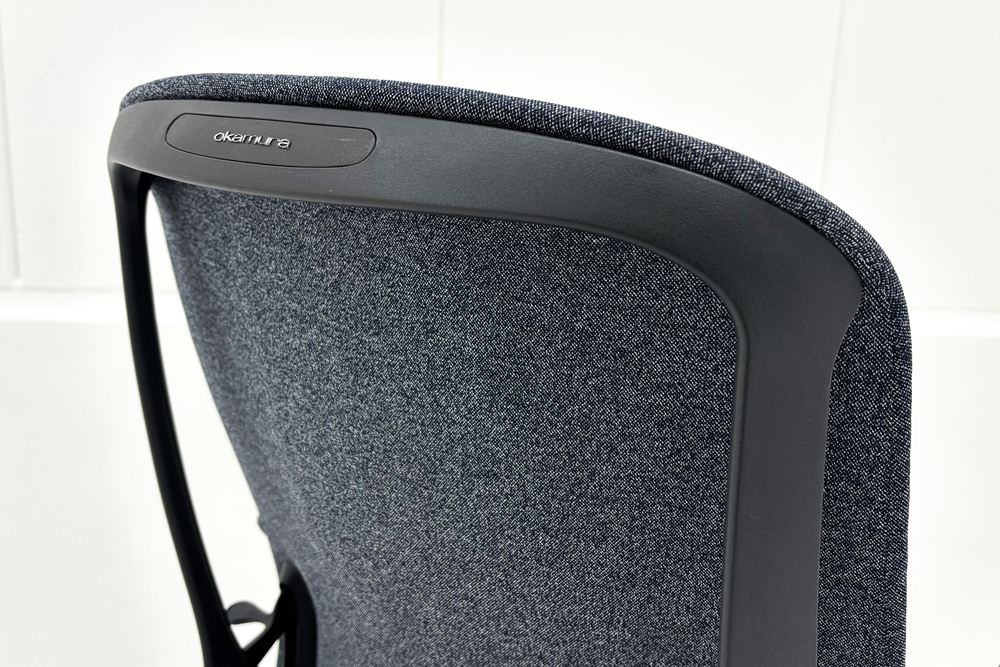 シルフィーチェア オカムラ 中古 2017年製 ハイバック 可動肘 Sylphy クッション 中古オフィス家具 中古オフィスチェア インディゴの画像