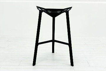 【4脚セット】MAGIS Stool_One Konstantin Grcic 中古 マジス スツールワン コンスタンチン・グルチッチ ミーティングチェア 中古オフィス家具 ブラック系色の画像