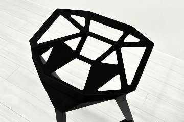 【4脚セット】MAGIS Stool_One Konstantin Grcic 中古 マジス スツールワン コンスタンチン・グルチッチ ミーティングチェア 中古オフィス家具 ブラック系色の画像