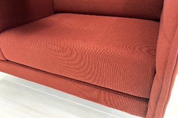 ヴィトラ アルコーヴソファ 中古 Vitra Alcove sofa ハイバックソファ ワークブース 中古オフィス家具 1240/960/1370 ワインレッド系色の画像