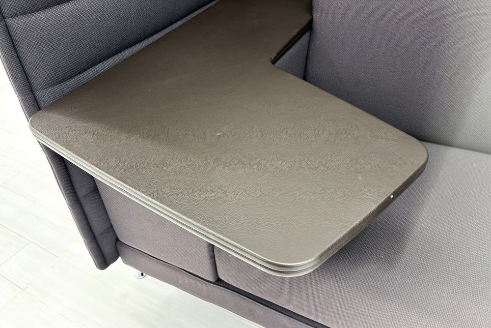 ヴィトラ アルコーヴソファ 中古 Vitra Alcove sofa ハイバックソファ ワークブース 中古オフィス家具 1240/960/1370 パープル系色の画像