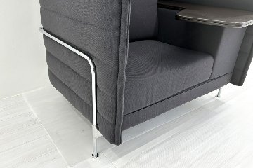 ヴィトラ アルコーヴソファ 中古 Vitra Alcove sofa ハイバックソファ ワークブース 中古オフィス家具 1240/960/1370 パープル系色の画像