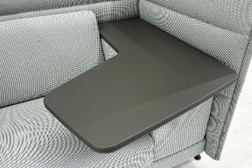 ヴィトラ アルコーヴソファ 中古 Vitra Alcove sofa ハイバックソファ ワークブース 中古オフィス家具 1240/960/1370 ライトブルー系色の画像