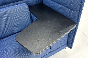 ヴィトラ アルコーヴソファ 中古 Vitra Alcove sofa ハイバックソファ ワークブース 中古オフィス家具 1240/960/1370 ブルー系色の画像