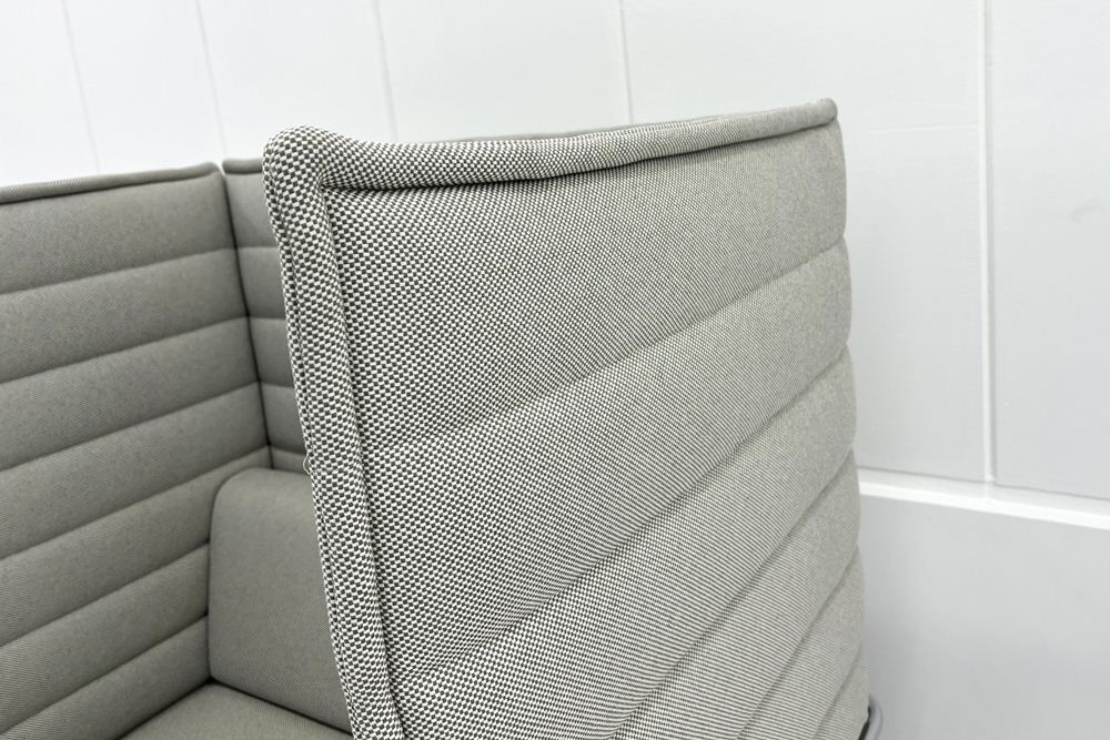 ヴィトラ アルコーヴソファ 中古 Vitra Alcove sofa ハイバックソファ ワークブース 中古オフィス家具 1240/960/1370 グレー系色の画像