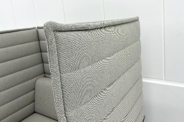 ヴィトラ アルコーヴソファ 中古 Vitra Alcove sofa ハイバックソファ ワークブース 中古オフィス家具 1240/960/1370 グレー系色の画像