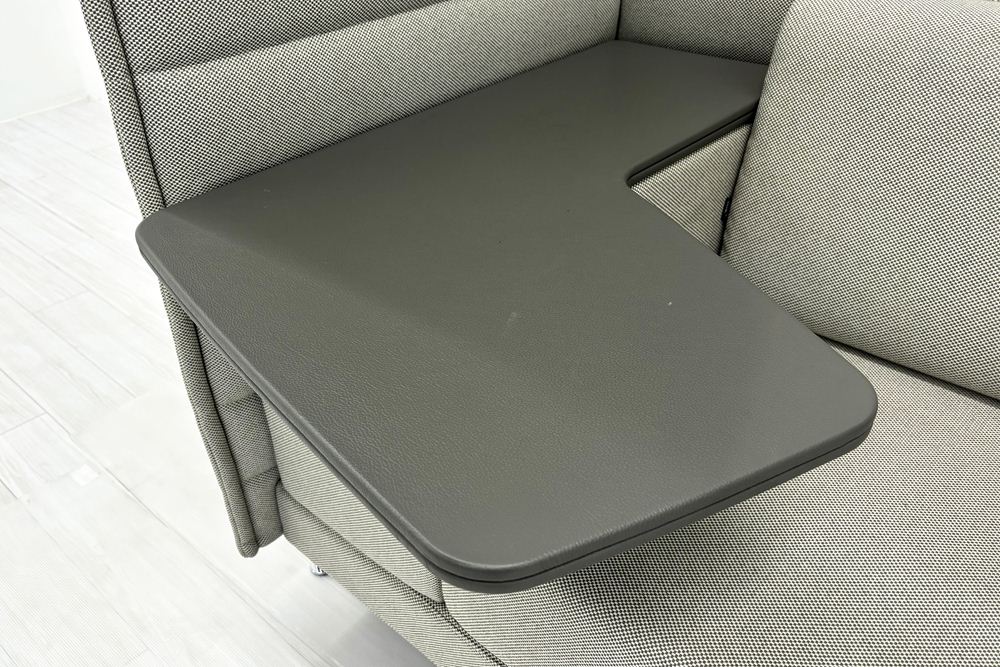 ヴィトラ アルコーヴソファ 中古 Vitra Alcove sofa ハイバックソファ ワークブース 中古オフィス家具 1240/960/1370 グレー系色の画像