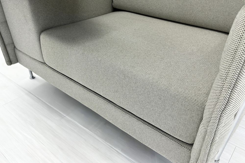 ヴィトラ アルコーヴソファ 中古 Vitra Alcove sofa ハイバックソファ ワークブース 中古オフィス家具 1240/960/1370 グレー系色の画像