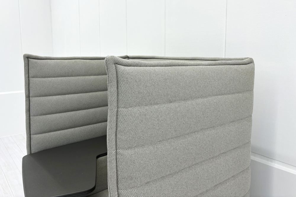 ヴィトラ アルコーヴソファ 中古 Vitra Alcove sofa ハイバックソファ ワークブース 中古オフィス家具 1240/960/1370 グレー系色の画像