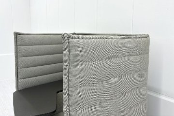 ヴィトラ アルコーヴソファ 中古 Vitra Alcove sofa ハイバックソファ ワークブース 中古オフィス家具 1240/960/1370 グレー系色の画像