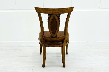 イタリア Bakokko社 中古 ビンテージチェア ダイニングチェア 中古オフィス家具 カフェチェア 多目的チェア レザー ブラウンの画像