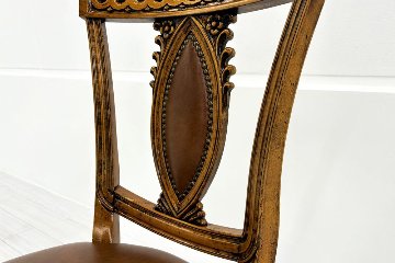 イタリア Bakokko社 中古 ビンテージチェア ダイニングチェア 中古オフィス家具 カフェチェア 多目的チェア レザー ブラウンの画像