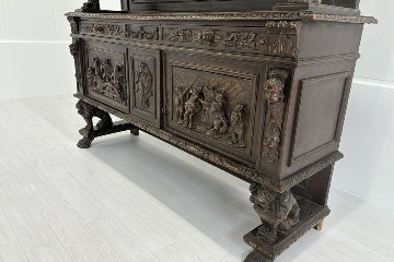 ヴィクトリアンマホガニー 19世紀 イギリス キャビネット ビンテージ家具 中古 サイドボード 中古オフィス家具 の画像