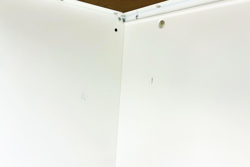 演台 インフォメーションカウンター 中古 オカムラ 受付カウンター 中古オフィス家具 ハイカウンター 1880/520/980の画像
