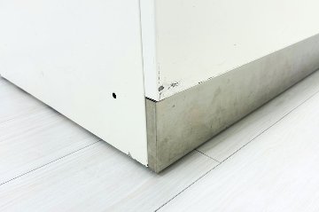 演台 インフォメーションカウンター 中古 オカムラ 受付カウンター 中古オフィス家具 ハイカウンター 1880/520/980の画像
