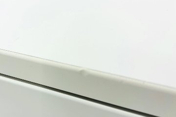 2段両開き書庫 スチール書庫 中古 キャビネット プラス 収納家具 L-6 ホワイト 中古オフィス家具 シリンダー錠 900/450/765の画像