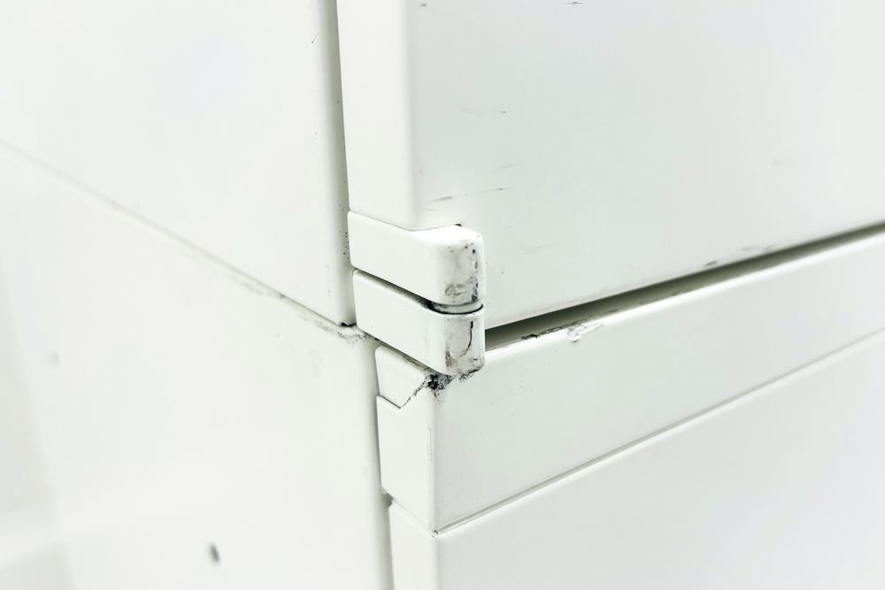 3段ラテラル書庫 両開き書庫 スチール書庫 中古 オカムラ レクトライン 【両開き＋ラテラルセット】 中古オフィス家具 800/450/2150の画像