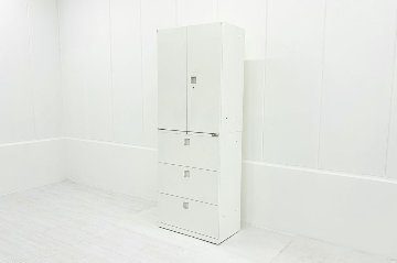 3段ラテラル書庫 両開き書庫 スチール書庫 中古 オカムラ レクトライン 【両開き＋ラテラルセット】 中古オフィス家具 800/450/2150の画像