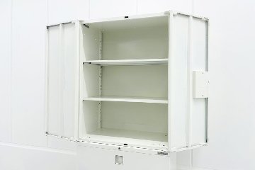 3段ラテラル書庫 両開き書庫 スチール書庫 中古 オカムラ レクトライン 【両開き＋ラテラルセット】 中古オフィス家具 800/450/2150の画像