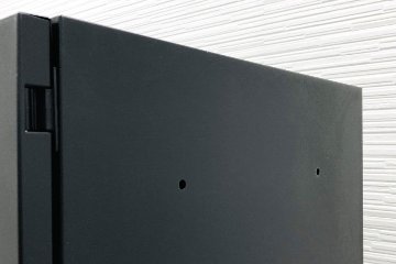 オカムラ ピクスライン 中古 10人用ロッカー スチールロッカー メールボックス 収納家具 中古オフィス家具 ブラック ダイヤル錠 900/450/1810の画像