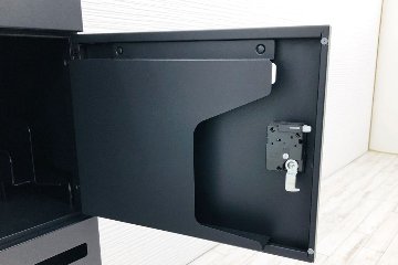 オカムラ ピクスライン 中古 10人用ロッカー スチールロッカー メールボックス 収納家具 中古オフィス家具 ブラック ダイヤル錠 900/450/1810の画像