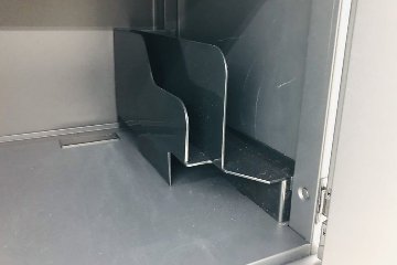 オカムラ ピクスライン 中古 10人用ロッカー スチールロッカー メールボックス 収納家具 中古オフィス家具 ブラック ダイヤル錠 900/450/1810の画像