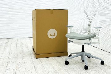 【未開封未使用品】 ハーマンミラー セイルチェア ミドルバック 中古 Herman Miller SAYL Chair 中古オフィス家具 可動肘 グレーの画像