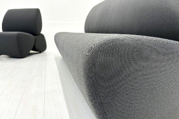 オカムラ ナガレ NAGARE ローバックソファ 中古 2021年製 【2点セット】 ラウンジタイプ ロビーソファ 中古オフィス家具 2250/980/900の画像