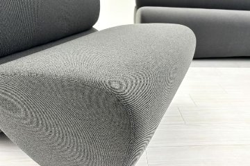 オカムラ ナガレ NAGARE ローバックソファ 中古 2021年製 【2点セット】 ラウンジタイプ ロビーソファ 中古オフィス家具 2250/980/900の画像