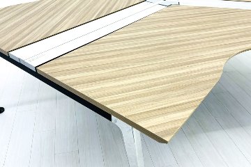 コクヨ SAIBI サイビ ブーメランデスク 中古 【三台一式タイプ】 幅1200 中古オフィス家具の画像