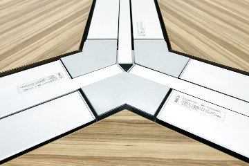 コクヨ SAIBI サイビ ブーメランデスク 中古 【三台一式タイプ】 幅1200 中古オフィス家具の画像