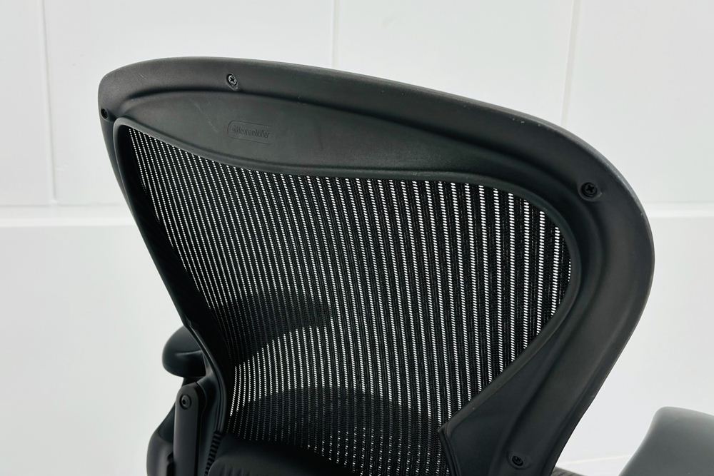 ハーマンミラー アーロンチェア 中古 Bサイズ スタンダード ランバーサポート Herman Miller Aeron Chairs 中古オフィス家具 メッシュの画像