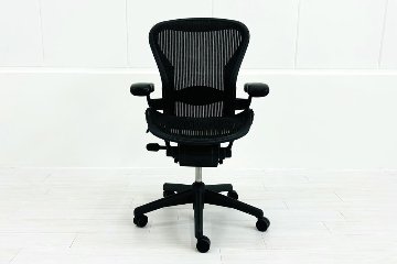 ハーマンミラー アーロンチェア 中古 Bサイズ スタンダード ランバーサポート Herman Miller Aeron Chairs 中古オフィス家具 メッシュの画像