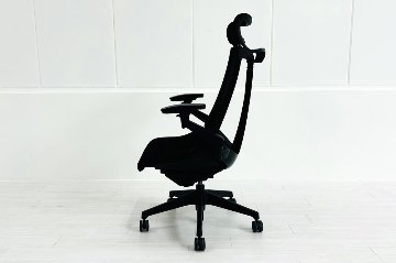 イトーキ アクトチェア 2019年製 中古 エクストラハイバック Act 事務椅子 ITOKI 中古オフィス家具 ブラックの画像